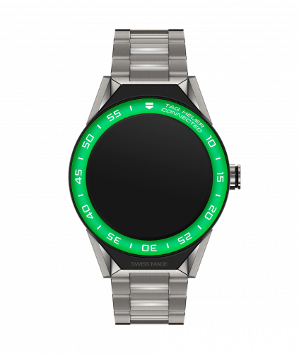 TAG Heuer Carrera Connected Modular 45 Titanium / Green Aluminum / Bracelet SBF8A8018.10BF0608
