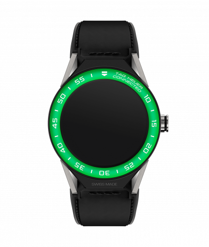 TAG Heuer Carrera Connected Modular 45 Titanium / Green Aluminum / Black Calf SBF8A8018.11FT6079