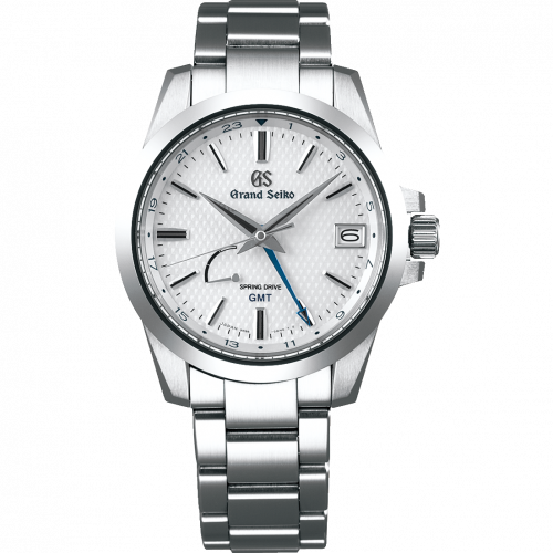 Grand Seiko Spring Drive GMT Stainless Steel / White / Bracelet SBGE209
