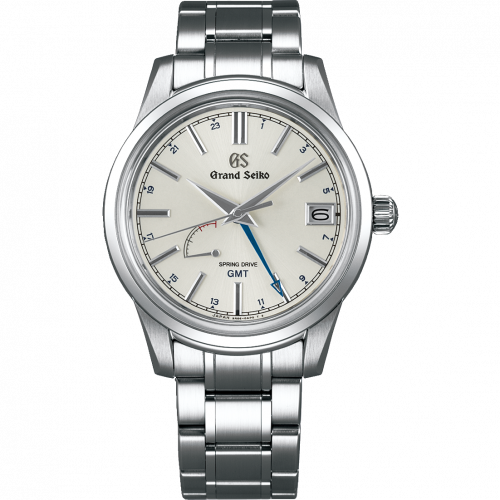 Grand Seiko Spring Drive GMT Stainless Steel / Silver / Bracelet SBGE225