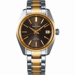Grand Seiko Automatic Hi Beat 36000 Stainless Steel / Yellow Gold / Brown / Bracelet SBGH254
