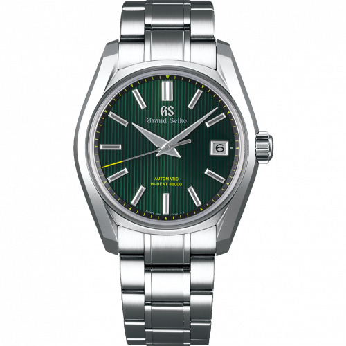 Grand Seiko Automatic Date Stainless Steel / Green / Bracelet / 62GS SBGH261