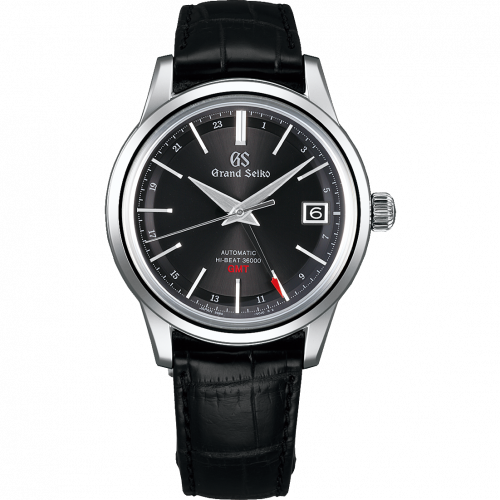 Grand Seiko Automatic Hi Beat 36000 GMT Stainless Steel / Black / Strap SBGJ219