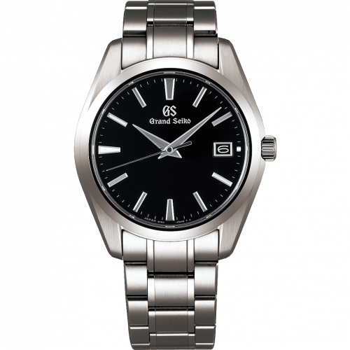 Grand Seiko Quartz Titanium / Black / Bracelet SBGV231