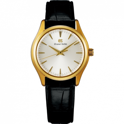 Grand Seiko Quartz Yellow Gold / Silver / Strap SBGX238