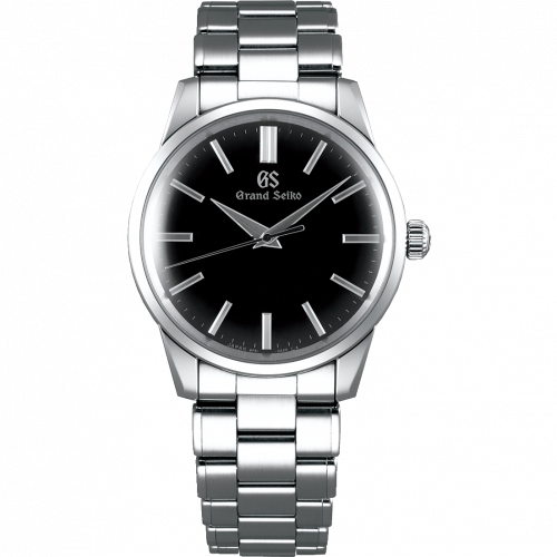 Grand Seiko Quartz Stainless Steel / Black / Bracelet SBGX321