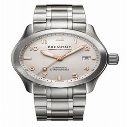 Bremont Solo 37 Silver / Gold Numerals Bracelet Solo37SiRgBr