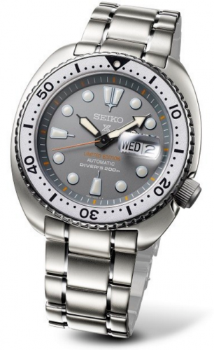 Seiko Prospex Diver Turtle Stainless Steel / Grey / Bracelet / Zimbe SRPA19