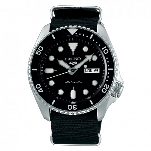 Seiko 5 Sports Sports Style Stainless Steel / Black / NATO SRPD55K3