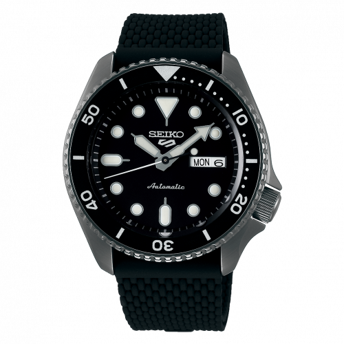 Seiko 5 Sports Suits Style Hard Coating / Black / Rubber SRPD65K2