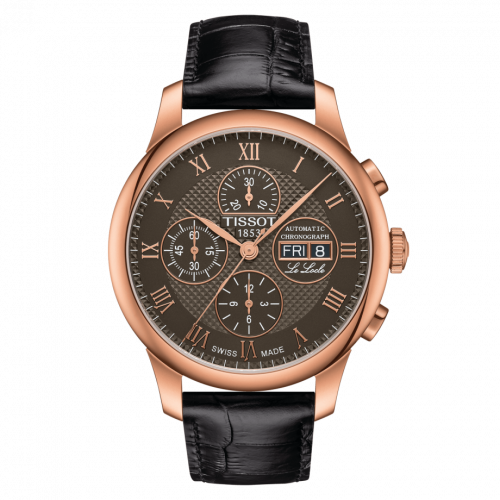 Tissot Le Locle 42.3 Valjoux Chronograph Rose Gold PVD / Bronze T006.414.36.443.00