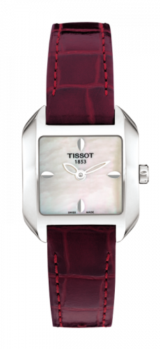Tissot T-Wave Square Quartz 23.6 Stainless Steel / MOP / Strap T02.1.256.71