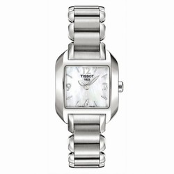 Tissot T-Wave Square Quartz 23.6 Stainless Steel / MOP / Bracelet T02.1.285.82