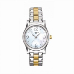Tissot Stylis-T Quartz 29 Stainless Steel / Yellow Gold PVD / MOP / Bracelet T028.210.22.117.00