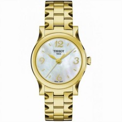Tissot Stylis-T Quartz 29 Yellow Gold PVD / MOP / Bracelet T028.210.33.117.00