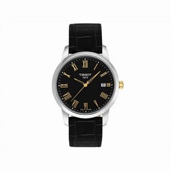Tissot Dream Quartz 38 Stainless Steel / Yellow Gold PVD / Black / Strap T033.410.26.053.01