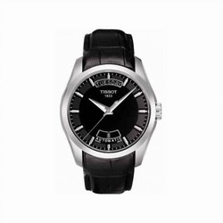 Tissot Couturier Automatic Day-Date Stainless Steel / Black / Strap T035.407.16.051.00