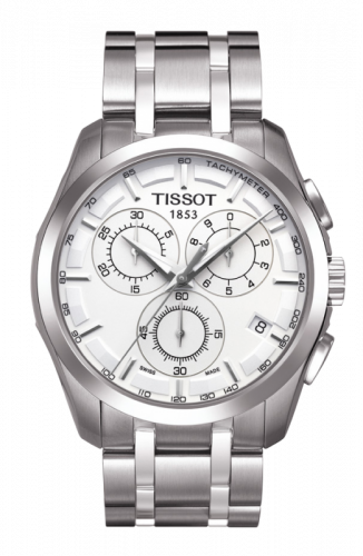 Tissot Couturier Quartz Chronograph GMT Silver T035.439.11.031.00