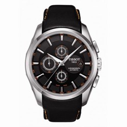 Tissot Couturier Automatic Chronograph Orange / Strap T035.627.16.051.01
