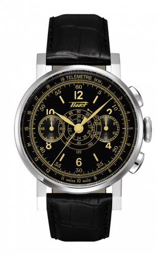 Tissot Heritage Chronograph Stainless Steel / Black / Strap T040.432.16.051.00