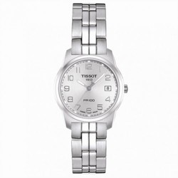 Tissot PR 100 Quartz 24.5 Stainless Steel / Silver / Bracelet T049.210.11.032.00