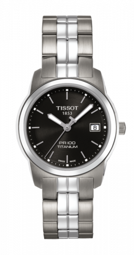 Tissot PR 100 Quartz 27 Titanium / Black / Bracelet T049.310.44.051.00