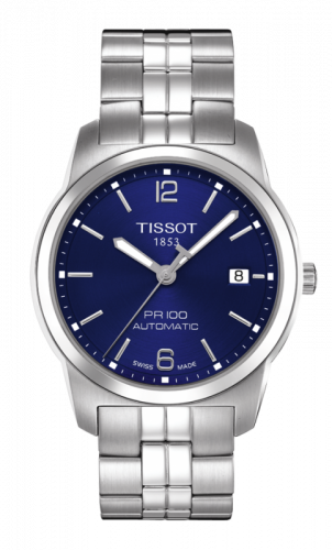 Tissot PR 100 Automatic 38 Stainless Steel / Blue / Bracelet T049.407.11.047.00
