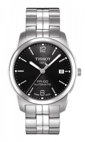 Tissot PR 100 Automatic 38 Stainless Steel / Black / Bracelet T049.407.11.057.00
