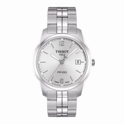 Tissot PR 100 Quartz 38 Stainless Steel / Silver / Bracelet T049.410.11.037.01