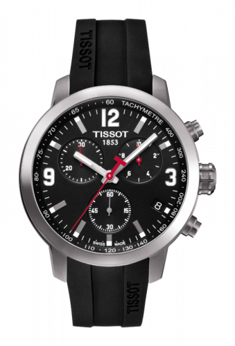 Tissot PRC 200 Quartz Chronograph Black Rubber T055.417.17.057.00