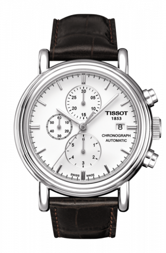 Tissot Carson Chronograph Automatic 42 Stainless Steel / White / Strap T068.427.16.011.00
