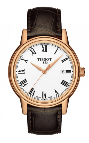 Tissot Carson Quartz 40 Rose Gold PVD / White / Strap T085.410.36.013.00