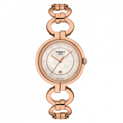 Tissot Flamingo PVD Rose Gold / MOP / Bracelet T094.210.33.116.01