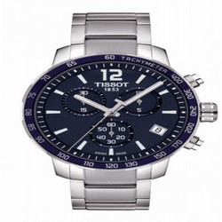 Tissot Quickster Chronograph Stainless Steel / Blue / Bracelet T095.417.11.047.00