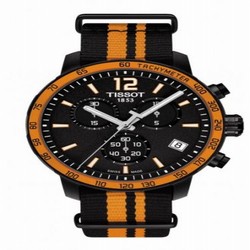 Tissot Quickster Chronograph PVD / Orange / NATO T095.417.37.057.00