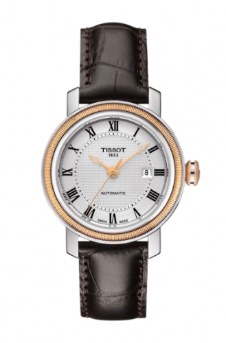 Tissot Bridgeport Automatic 29 Stainless Steel / Rose Gold PVD / Silver / Bracelet T097.007.26.033.00
