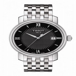 Tissot Bridgeport Quartz Stainless Steel / Black / Bracelet T097.410.11.058.00
