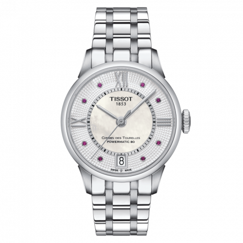 Tissot Chemin Des Tourelles Powermatic 80 32 Stainless Steel / MOP / Bracelet T099.207.11.113.00