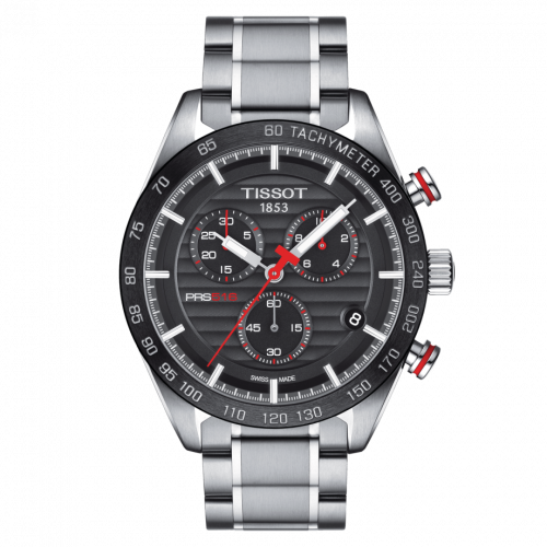 Tissot PRS 516 Chronograph Quartz Stainless Steel / Black / Bracelet T100.417.11.051.01