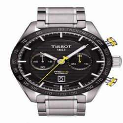 Tissot PRS 516 Automatic Chronograph 45 Stainless Steel / Black / Bracelet T100.427.11.051.00