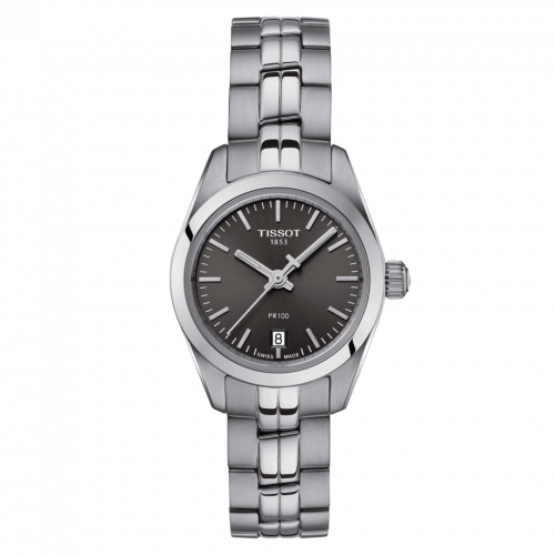 Tissot PR 100 Quartz 25 Stainless Steel / Grey / Bracelet T101.010.11.061.00
