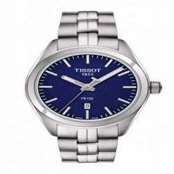 Tissot PR 100 Quartz 33 Stainless Steel / Blue / Bracelet T101.210.11.041.00
