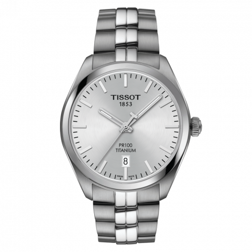 Tissot PR 100 Quartz 39 Titanium / Silver / Bracelet T101.410.44.031.00