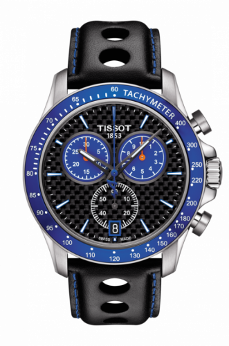 Tissot V8 Quartz Chronograph Stainless Steel / Carbon / Strap / Alpine T106.417.16.201.01