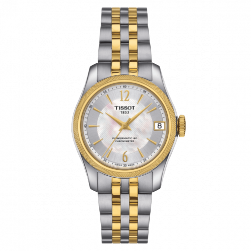 Tissot Ballade Powermatic 80 COSC 32 Stainless Steel / Yellow Gold PVD / MOP / Bracelet T108.208.22.117.00