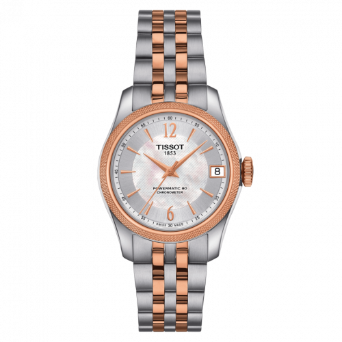Tissot Ballade Powermatic 80 COSC 32 Stainless Steel / Rose Gold PVD / MOP / Bracelet T108.208.22.117.01