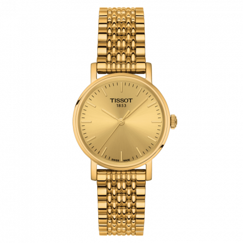 Tissot Everytime Small Yellow Gold PVD / Champagne / Bracelet T109.210.33.021.00