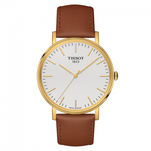 Tissot Everytime Medium Yellow Gold PVD / Silver / Strap T109.410.36.031.00