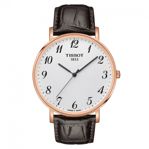 Tissot Everytime Large Rose Gold PVD / Silver / Strap T109.610.36.032.00