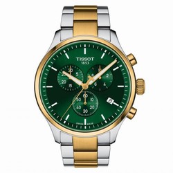 Tissot Chrono XL Classic Two Tone / Green / Bracelet T116.617.22.091.00